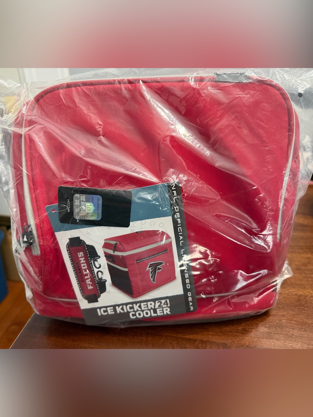 NFL Red Soft-Sided Cooler Bag with Falcons Logo